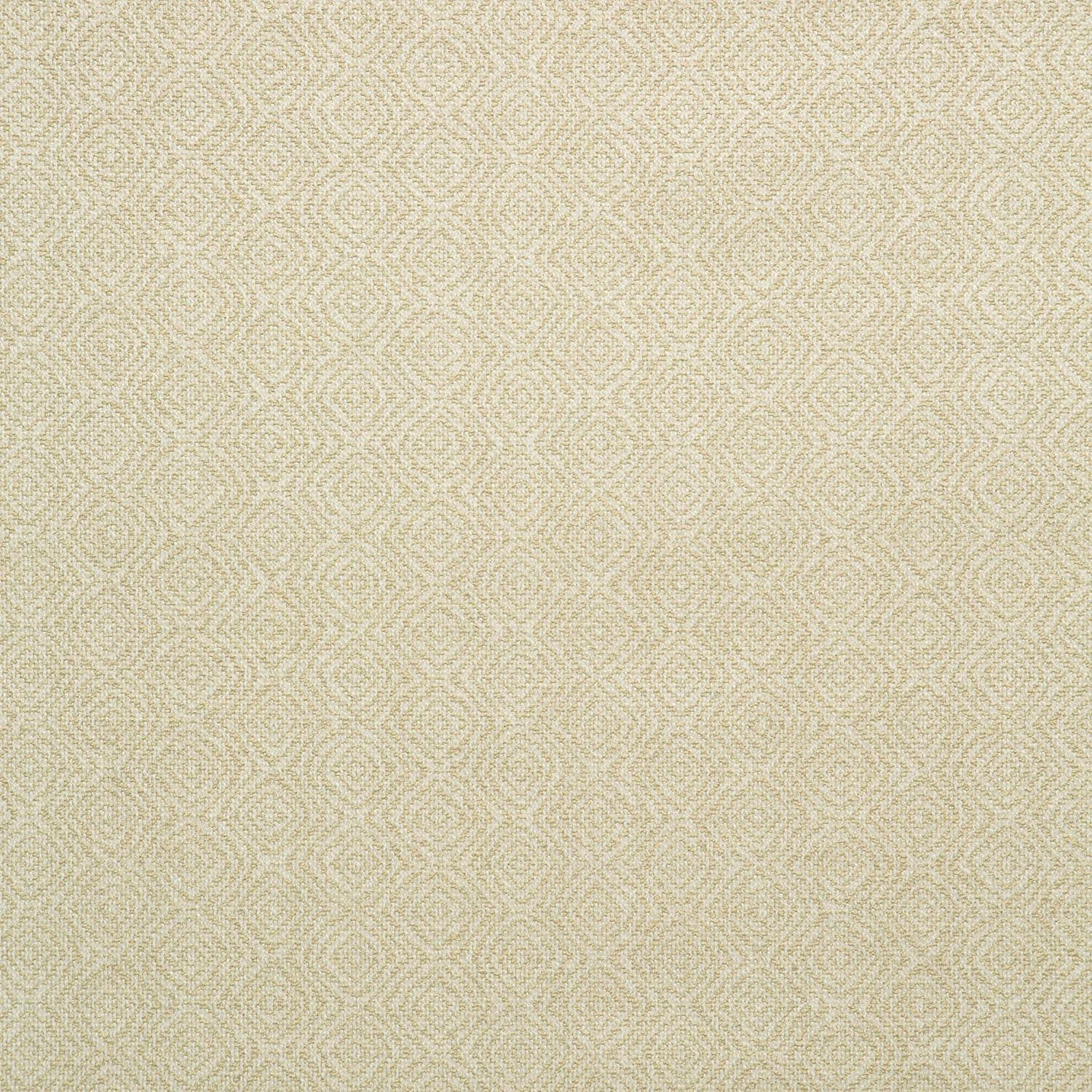 Pale almond woven upholstery with tiny cream geometric diamond motifs