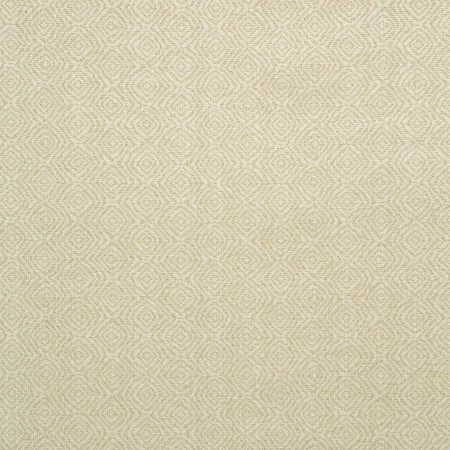 Pale almond woven upholstery with tiny cream geometric diamond motifs