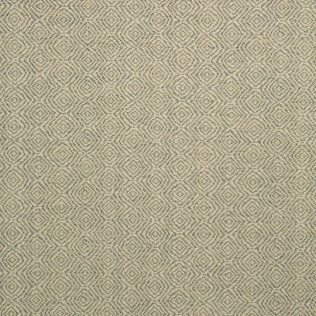 Warm smoke-grey woven fabric with tiny charcoal diamond motifs