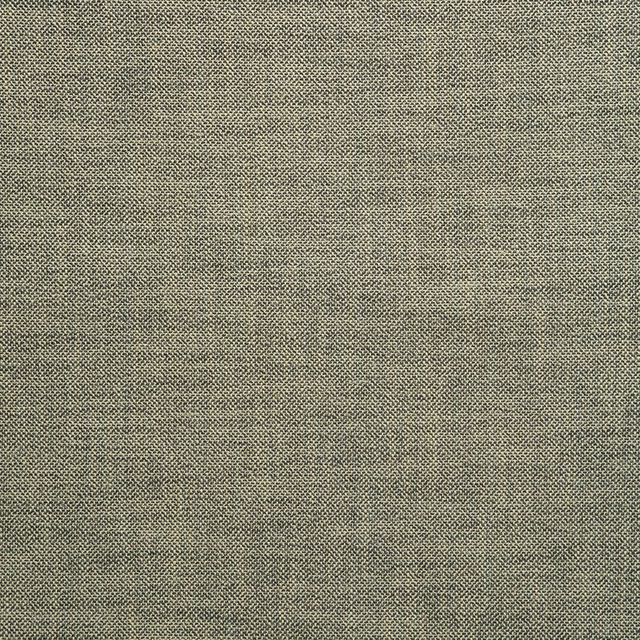 Close-up of charcoal grey plain weave with fine mottled olive-grey yarn texture