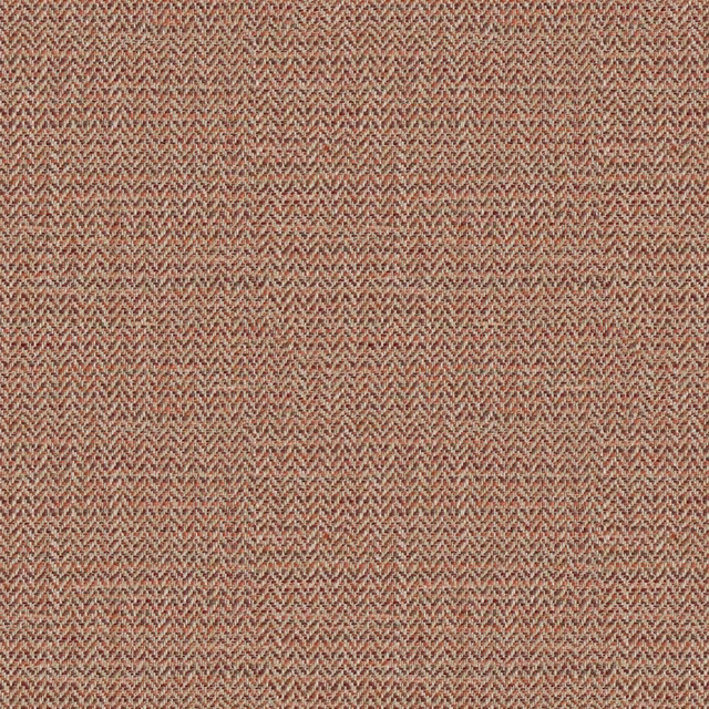 Warm ember red and taupe herringbone weave with a finely textured surface