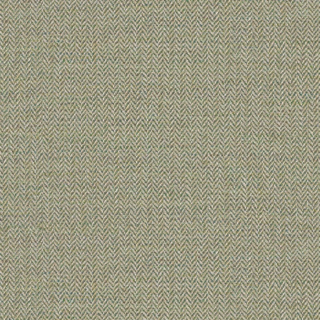 Muted fern-green herringbone weave with pale zigzag highlights and softly textured surface
