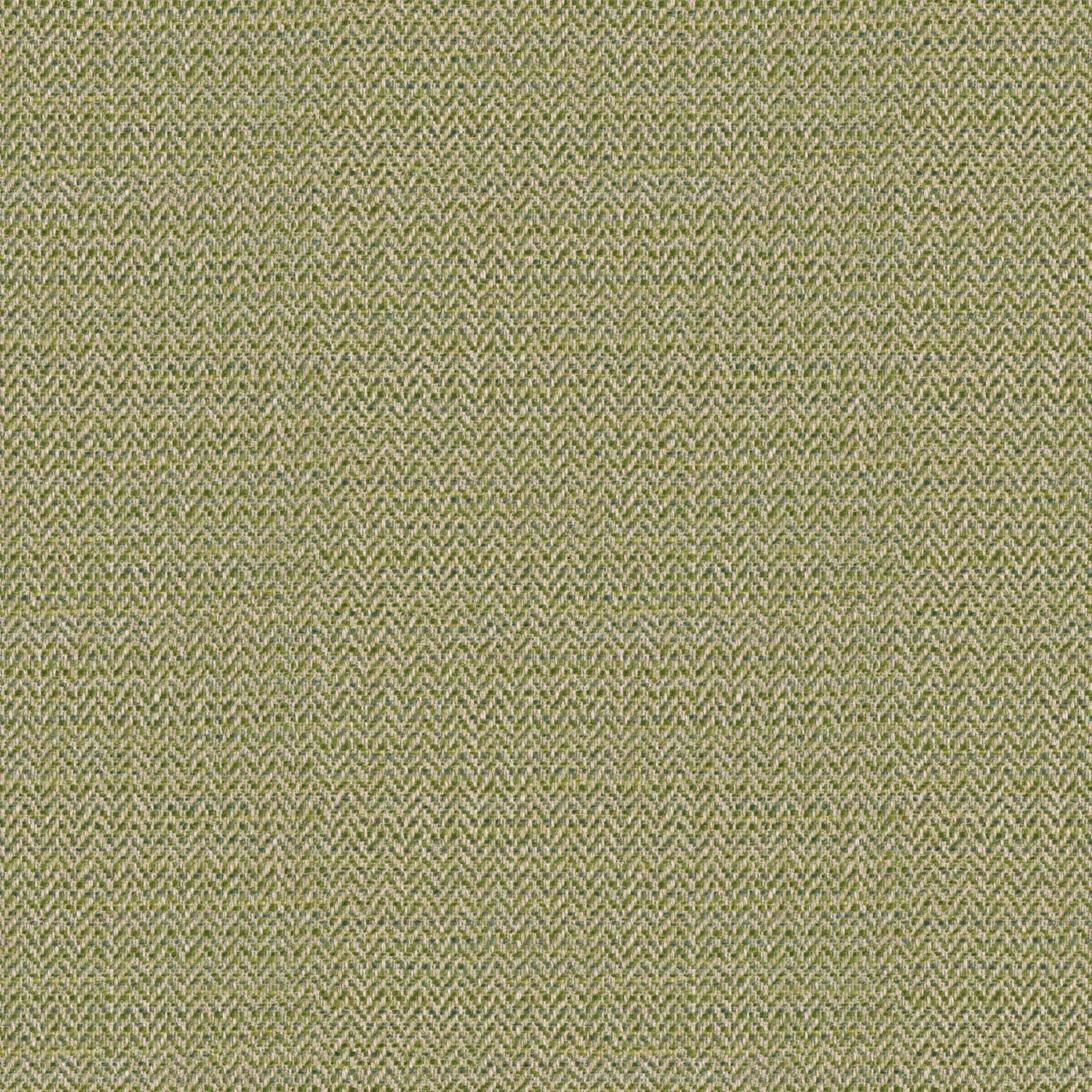 Muted lime and aqua-green herringbone weave with fine textured contrast