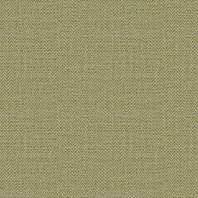 Muted lime and aqua-green herringbone weave with fine textured contrast