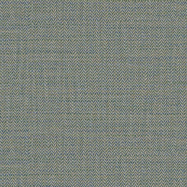 Close-up of muted blue-lilac fabric with a fine woven herringbone texture