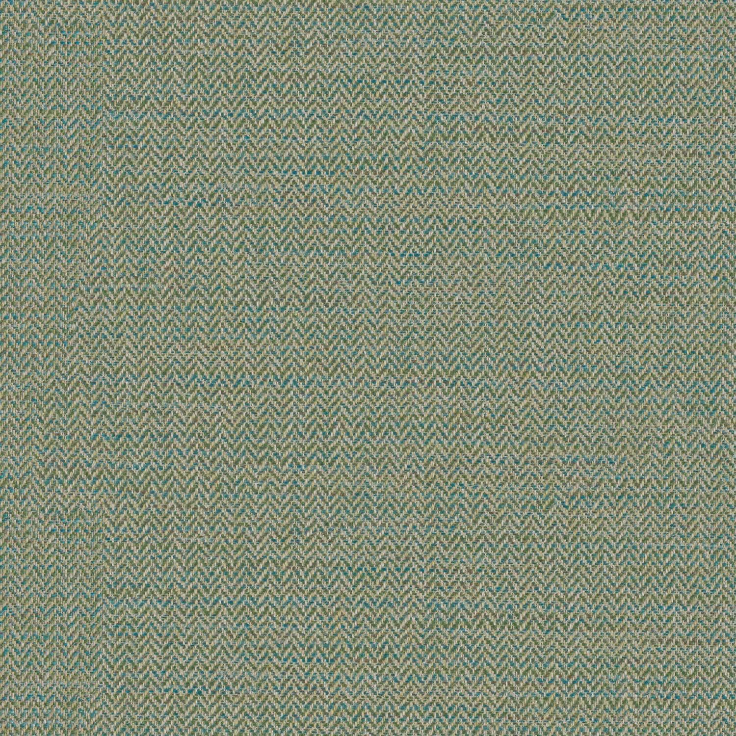 Muted seagrass aqua-green herringbone weave with fine sandy flecks and textured surface