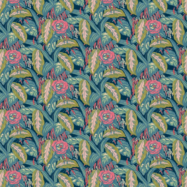 Les Fauves Cerulean fabric