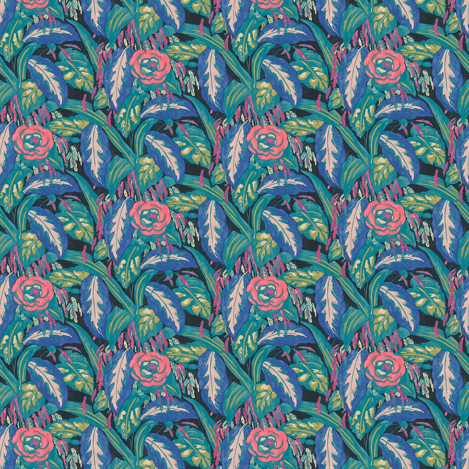 Les Fauves Peacock fabric