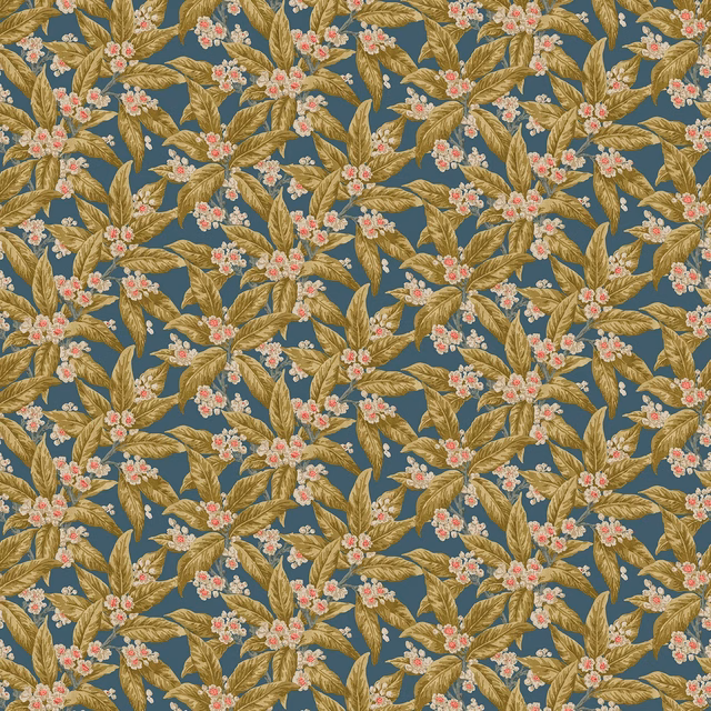 Loseley Velvet Airforce Blue fabric