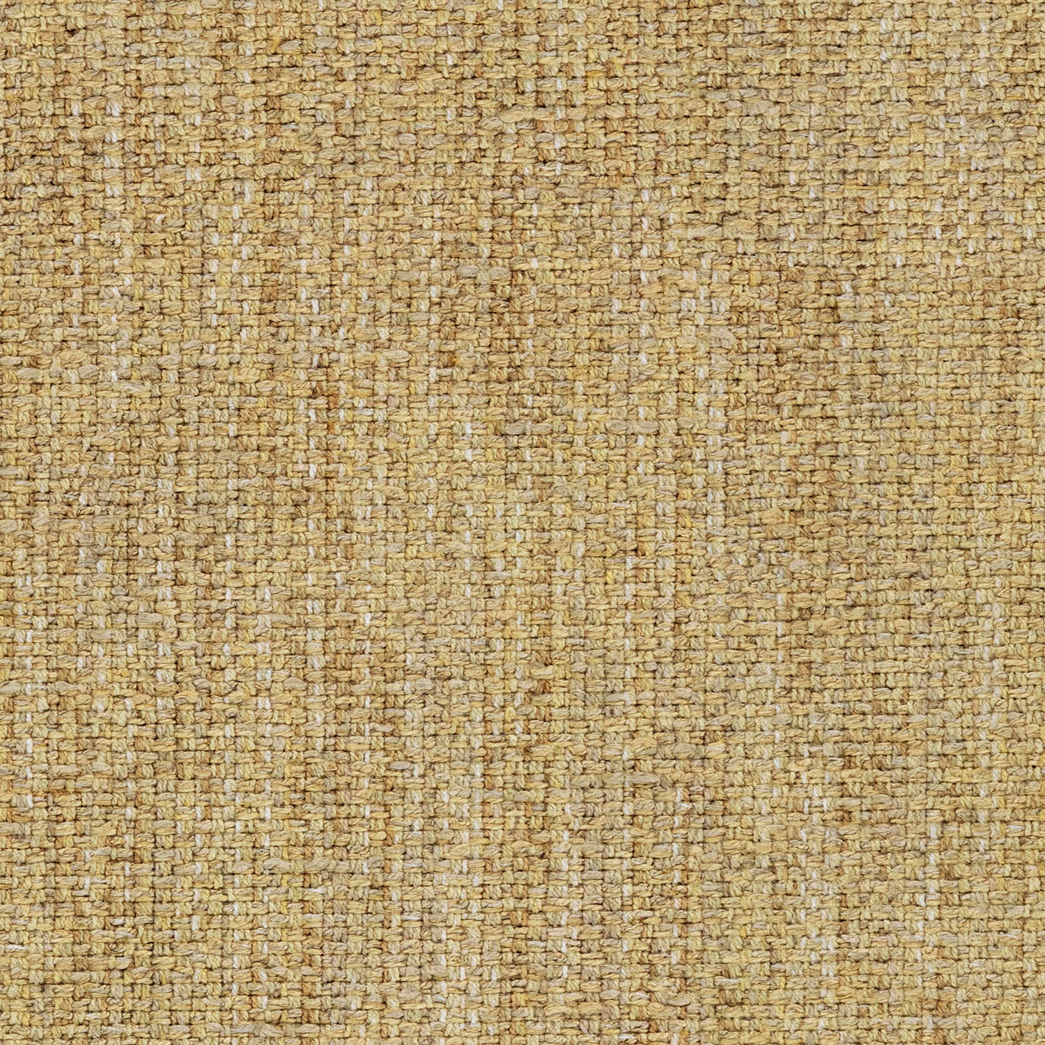 Close-up of warm buttermilk cream woven upholstery fabric with subtle slub texture