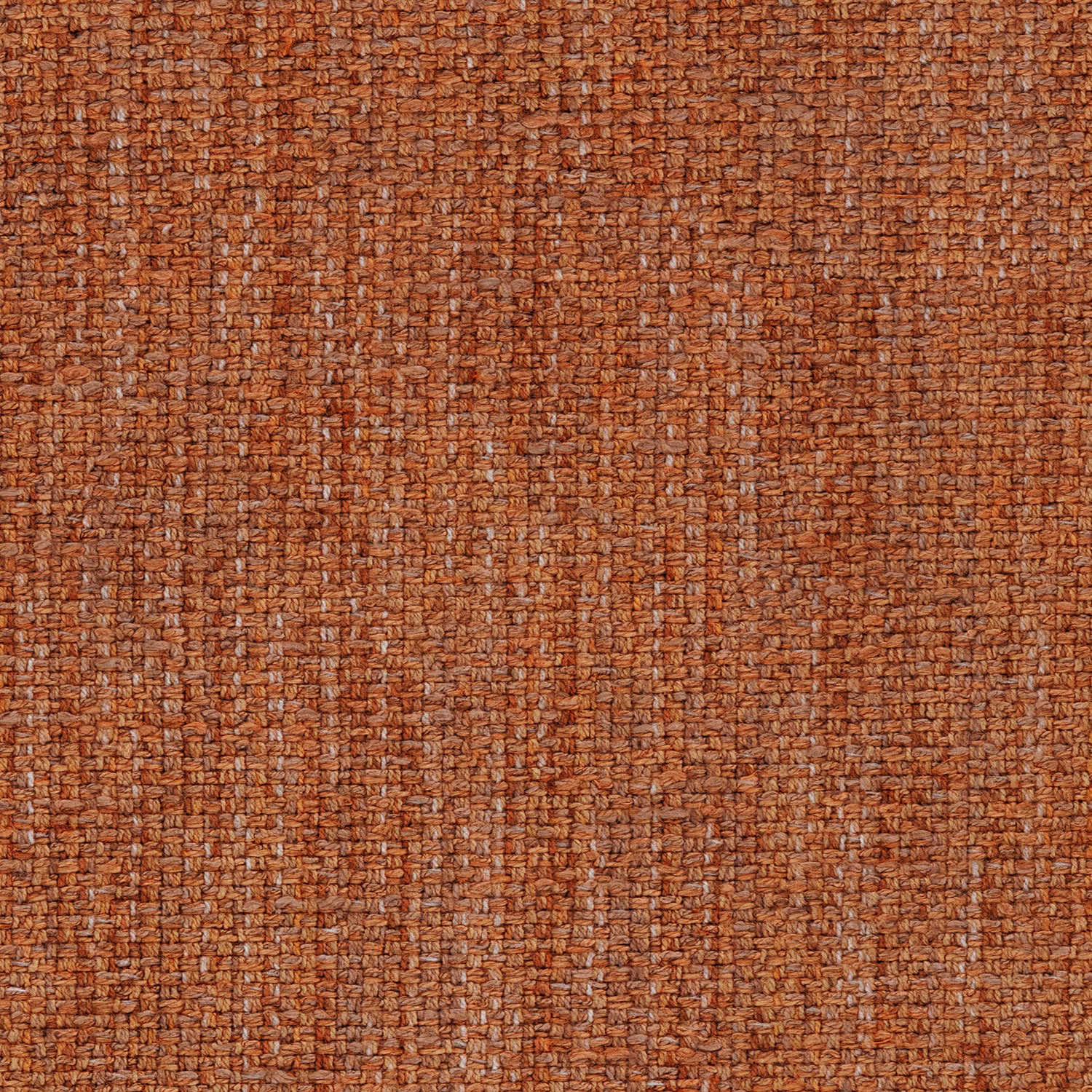 Warm terracotta-red woven fabric with a textured, speckled surface