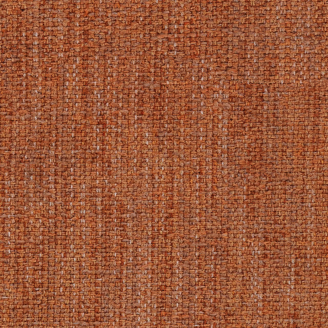 Warm terracotta-red woven fabric with a textured, speckled surface