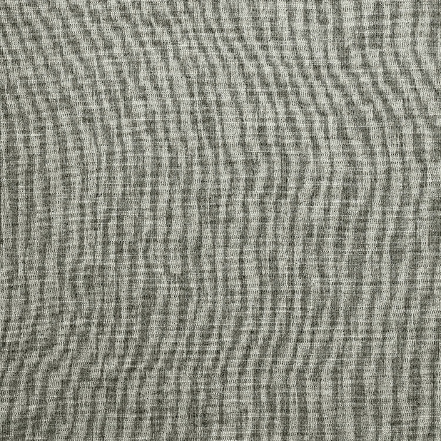 Close-up of muted stone-grey fabric with fine crosswoven texture and subtle tonal variation
