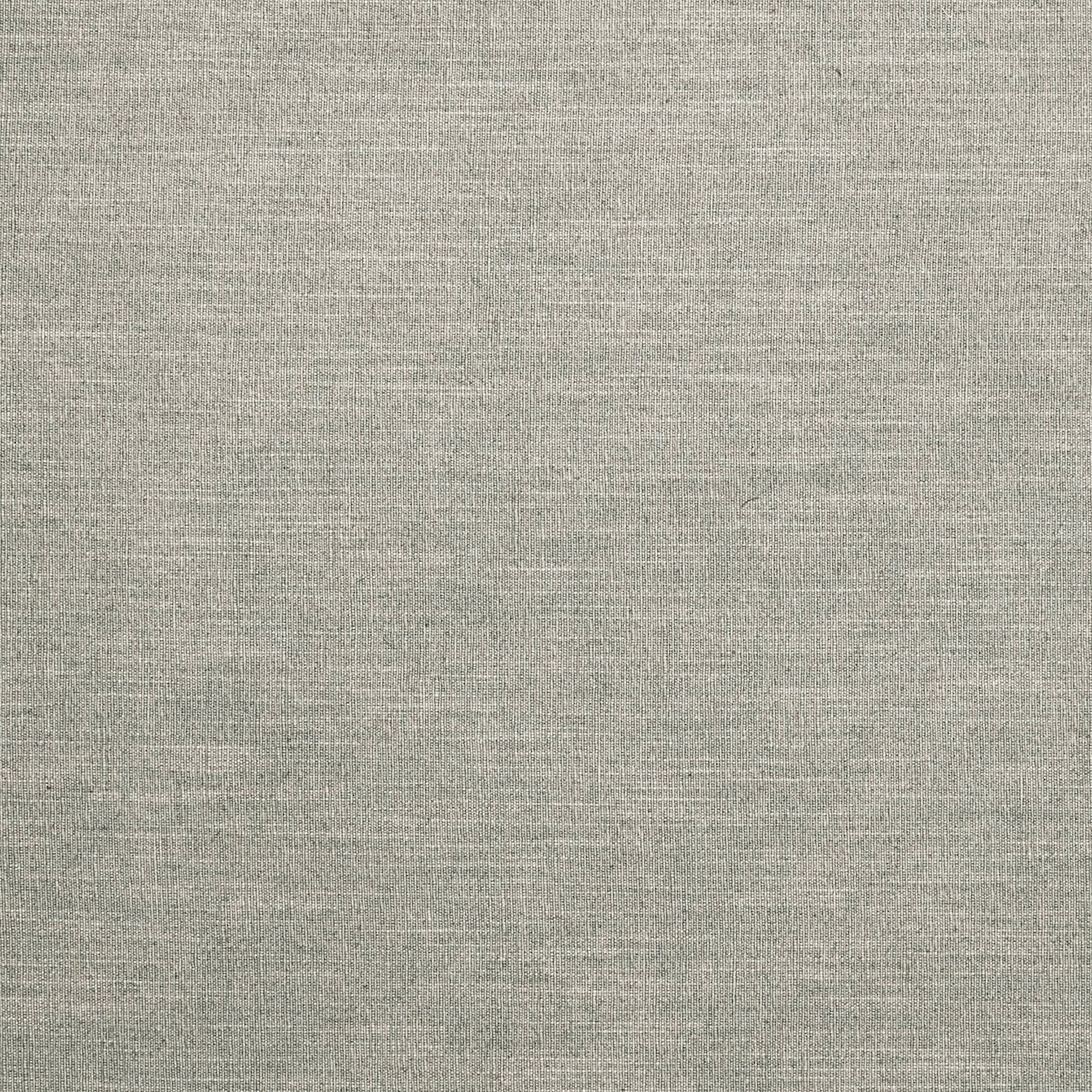 Close-up of soft dove grey plain fabric with a fine, mottled linen-blend weave