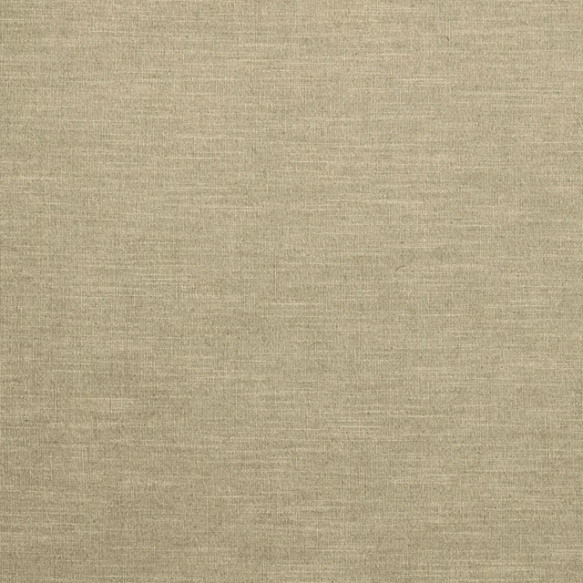 Muted meadow khaki plain weave with fine linen slubs and soft tonal variation
