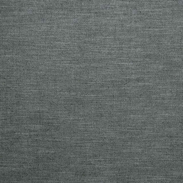 Close-up of Luna Pewter’s cool grey linen-textured plain weave with fine tonal variation