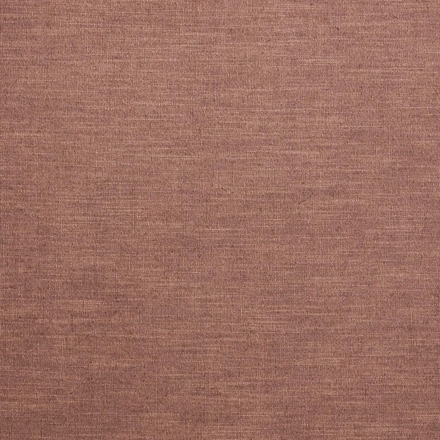 Warm dusty terracotta plain weave with fine horizontal linen slubs