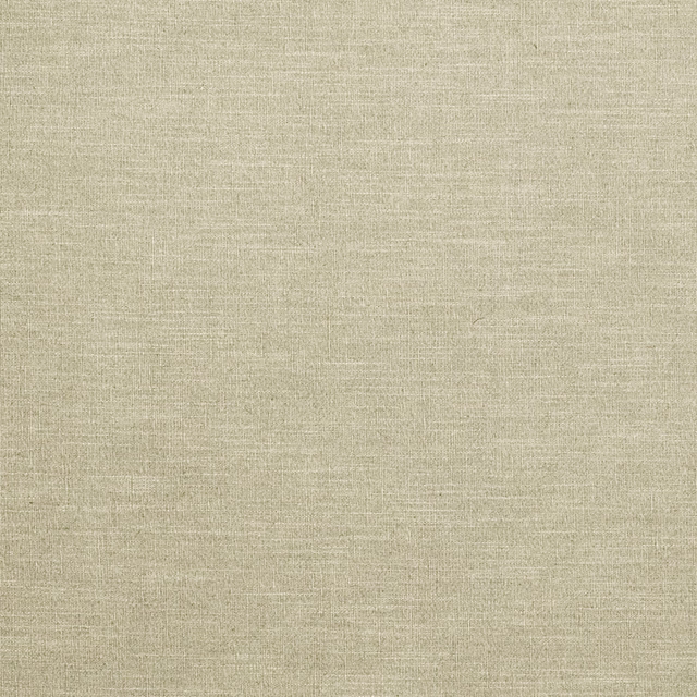 Pale greige linen-blend fabric showing a fine irregular crosshatch weave