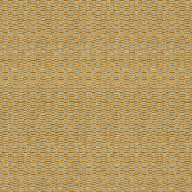 Close-up of Lundy Saffron's saffron-gold weave with tiny beige horizontal flecks