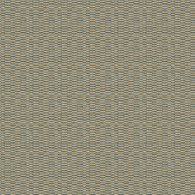 Muted smoke-grey woven fabric with fine horizontal dash pattern and olive-grey texture