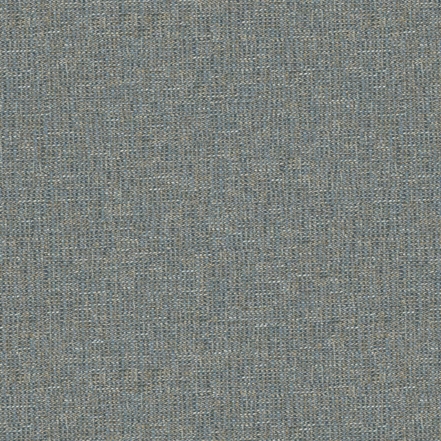 Close-up of blue-grey woven upholstery with lilac and neutral flecks