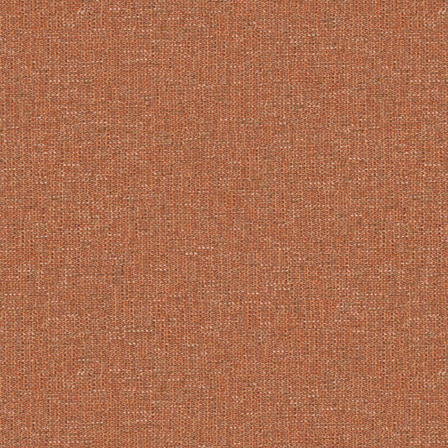 Close view of Tamar Ember’s warm terracotta weave with fine darker and lighter flecks