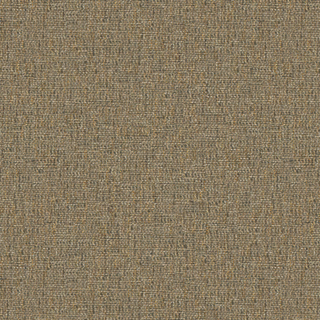 Close-up of warm taupe-grey woven upholstery with fine brown and charcoal flecks