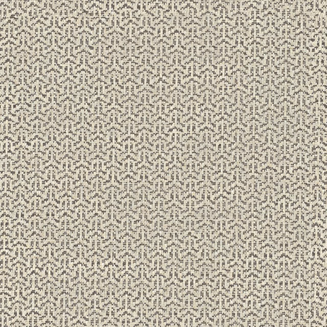 Pale ash-grey woven swatch with a fine dark trellis motif
