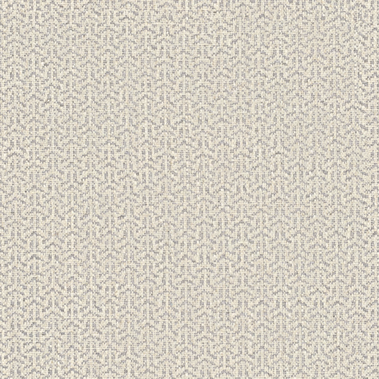 Cool cream Malmo fabric with pale grey small-scale trellis weave texture