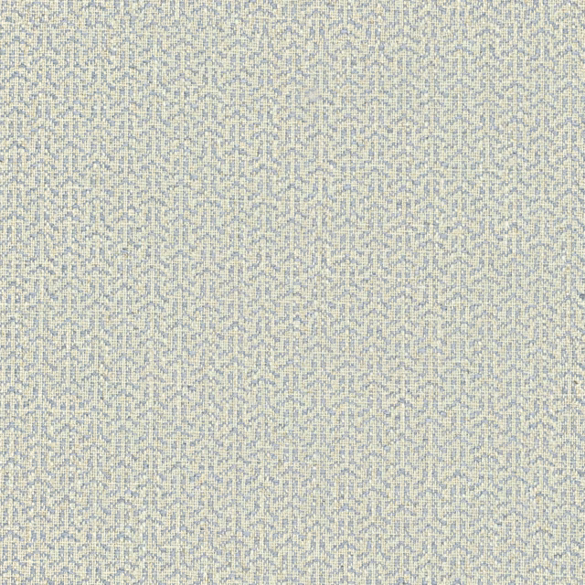 Close-up of pale cornflower blue and lilac geometric woven texture