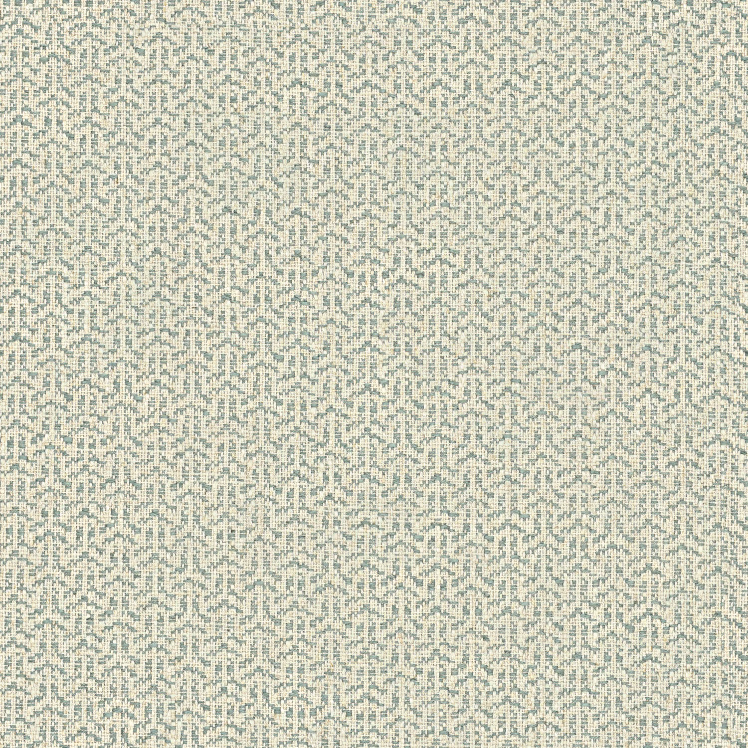Pale lagoon aqua woven textile with tiny broken trellis marks and mottled texture