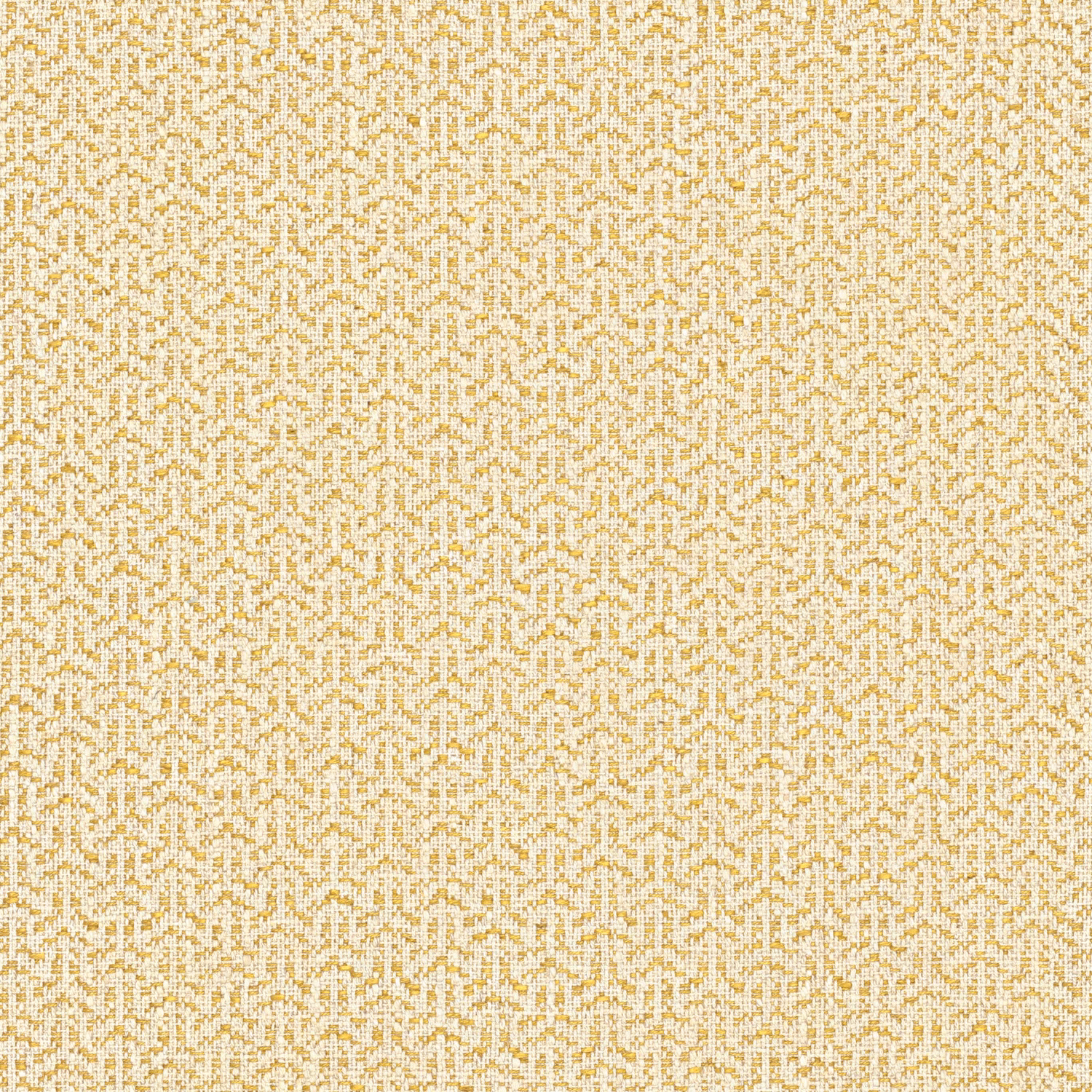 Warm saffron and ivory small trellis weave with finely textured surface