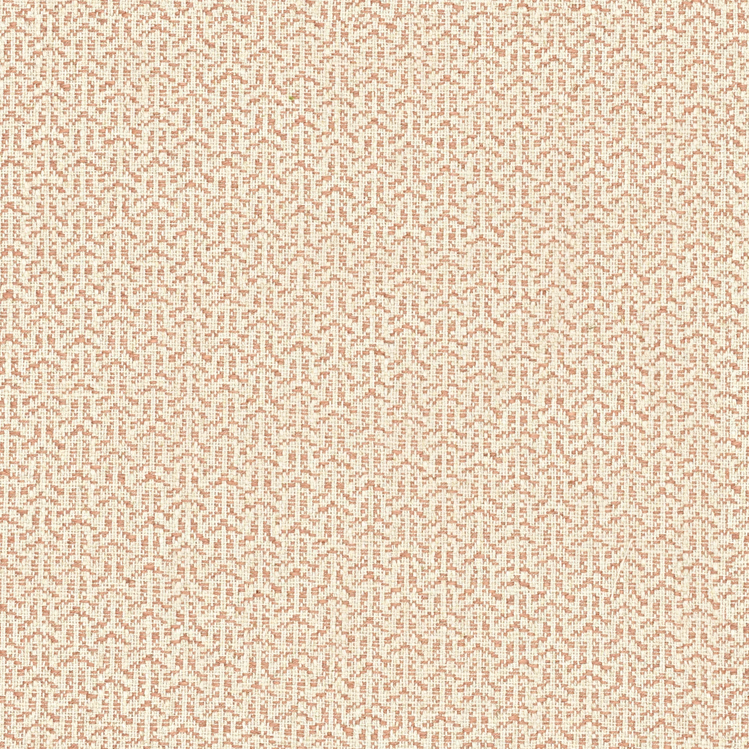 Muted terracotta and cream small geometric lattice woven texture