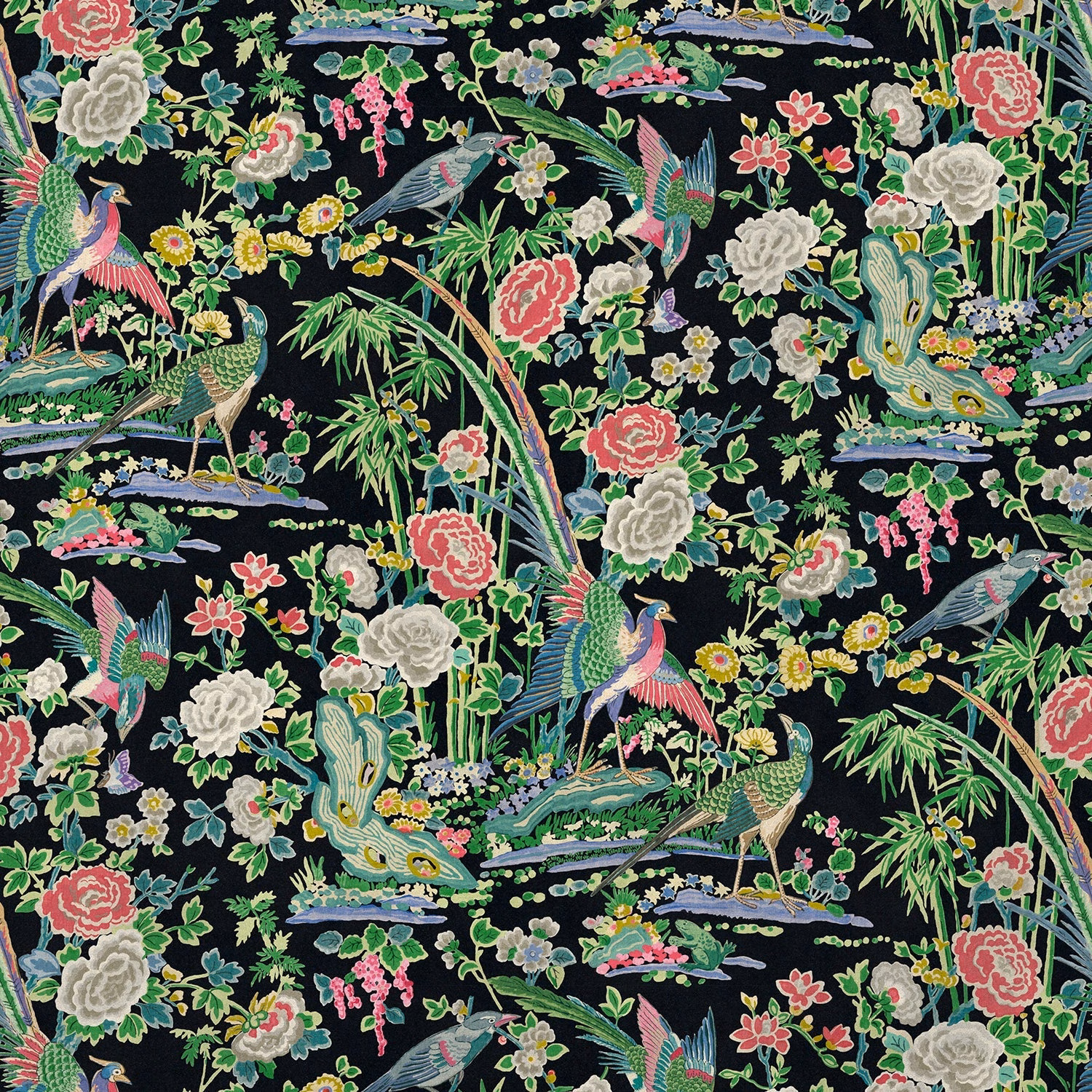 Mandai Velvet Midnight fabric
