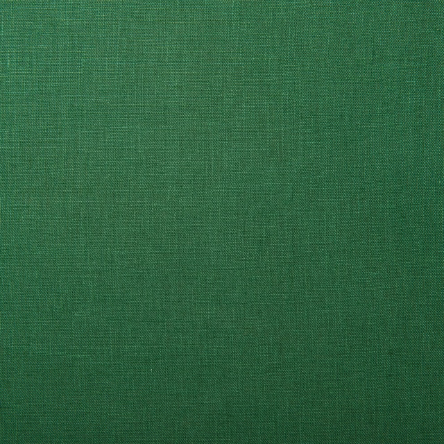 Close-up of muted aqua-green plain linen with a fine, lightly slubbed weave