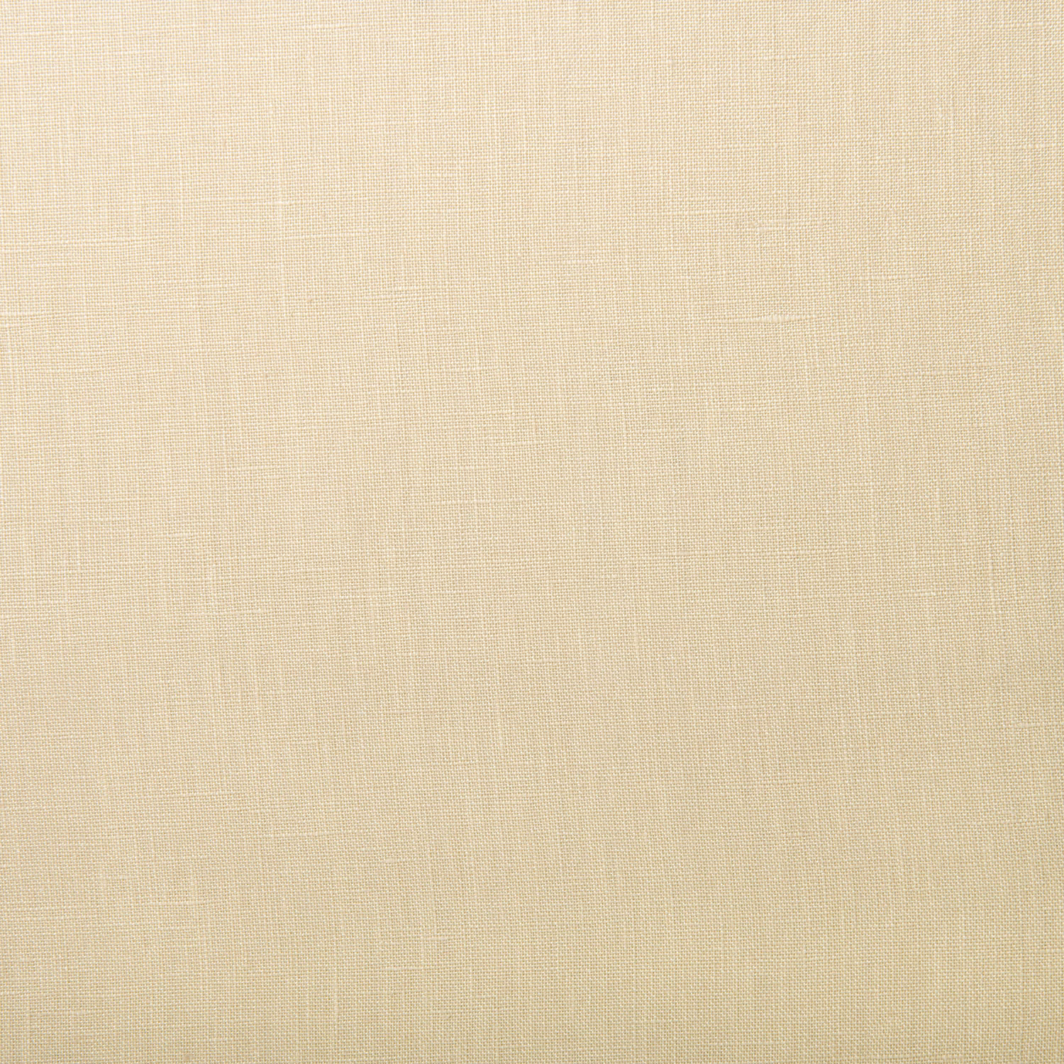 Warm butter-cream linen showing a fine, subtly irregular plain weave