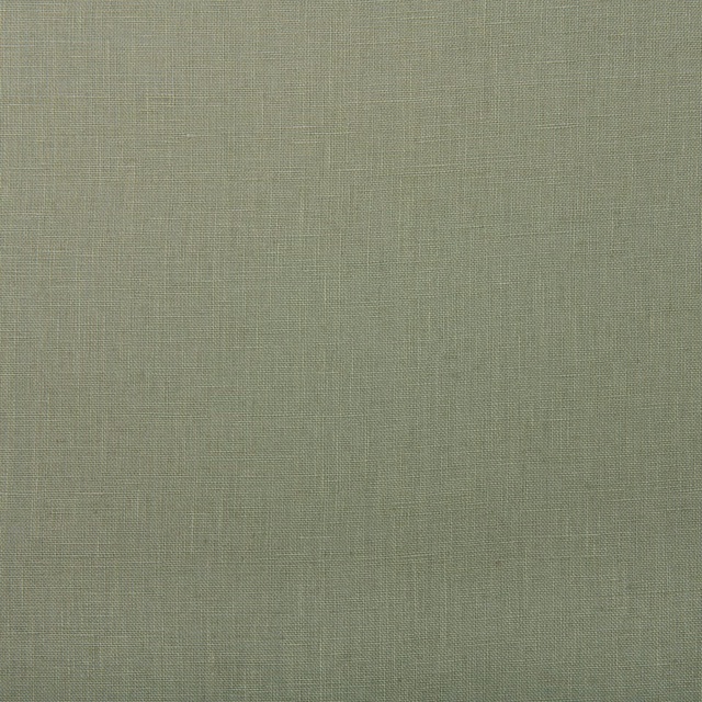 Muted eucalyptus green plain linen weave with subtle crosshatch texture
