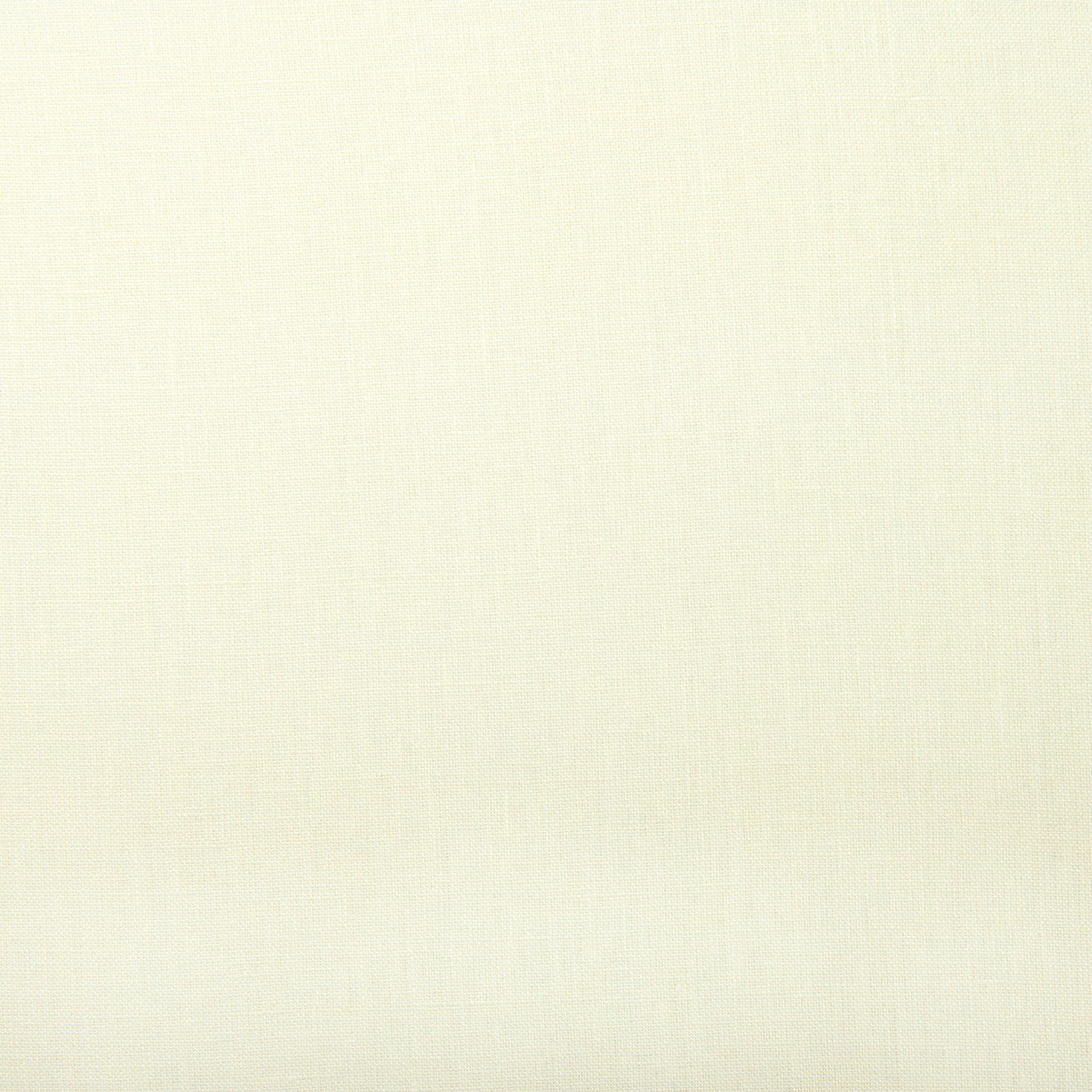 Close-up of pale ghost ivory linen with a fine, lightly textured plain weave.