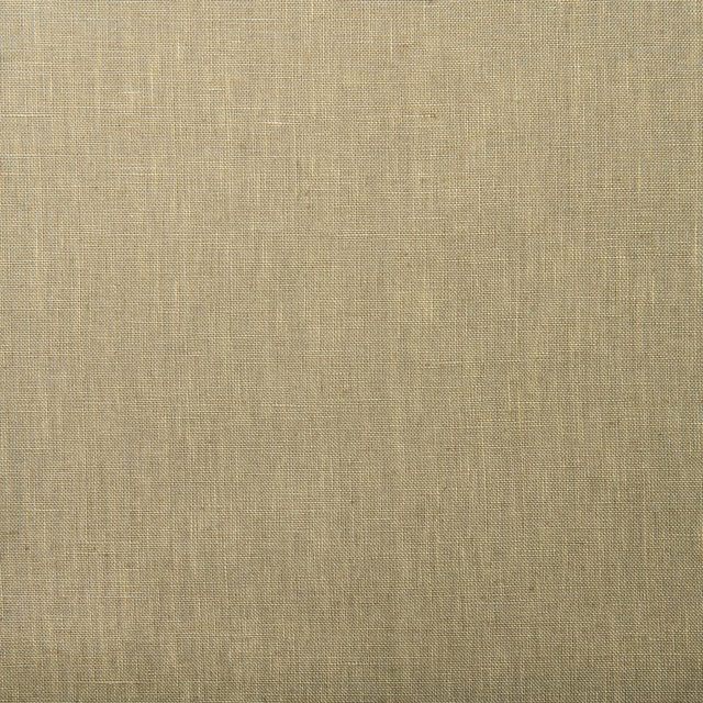 Close-up of warm tan-brown linen with a fine irregular plain weave