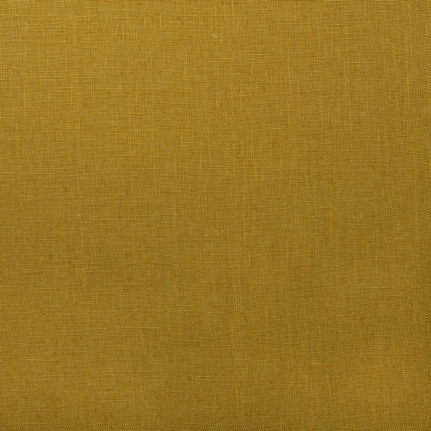 Warm ochre plain linen weave with subtle natural tonal variation