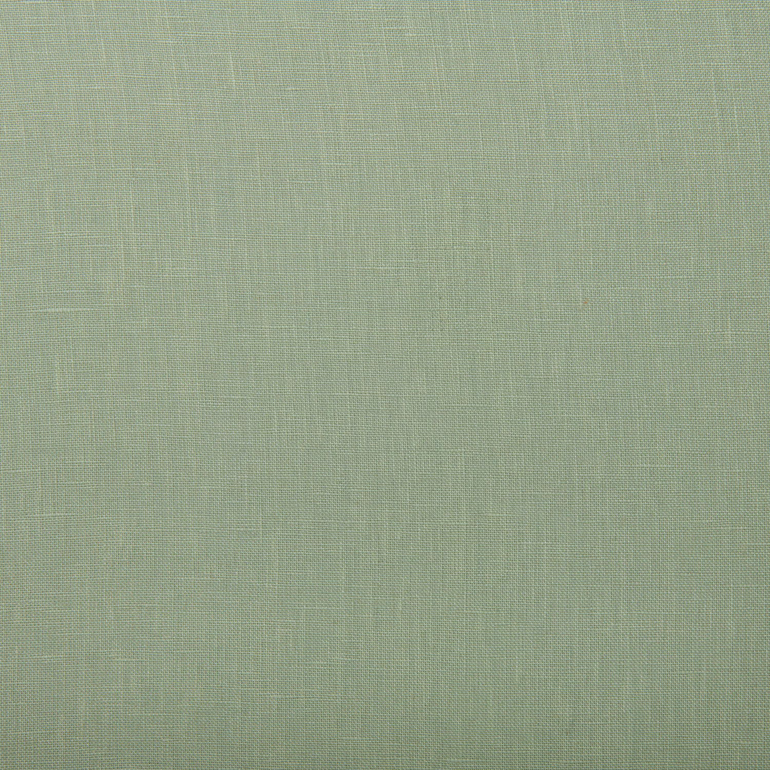 Close-up of pale jade green linen with a fine, subtly slubbed plain weave