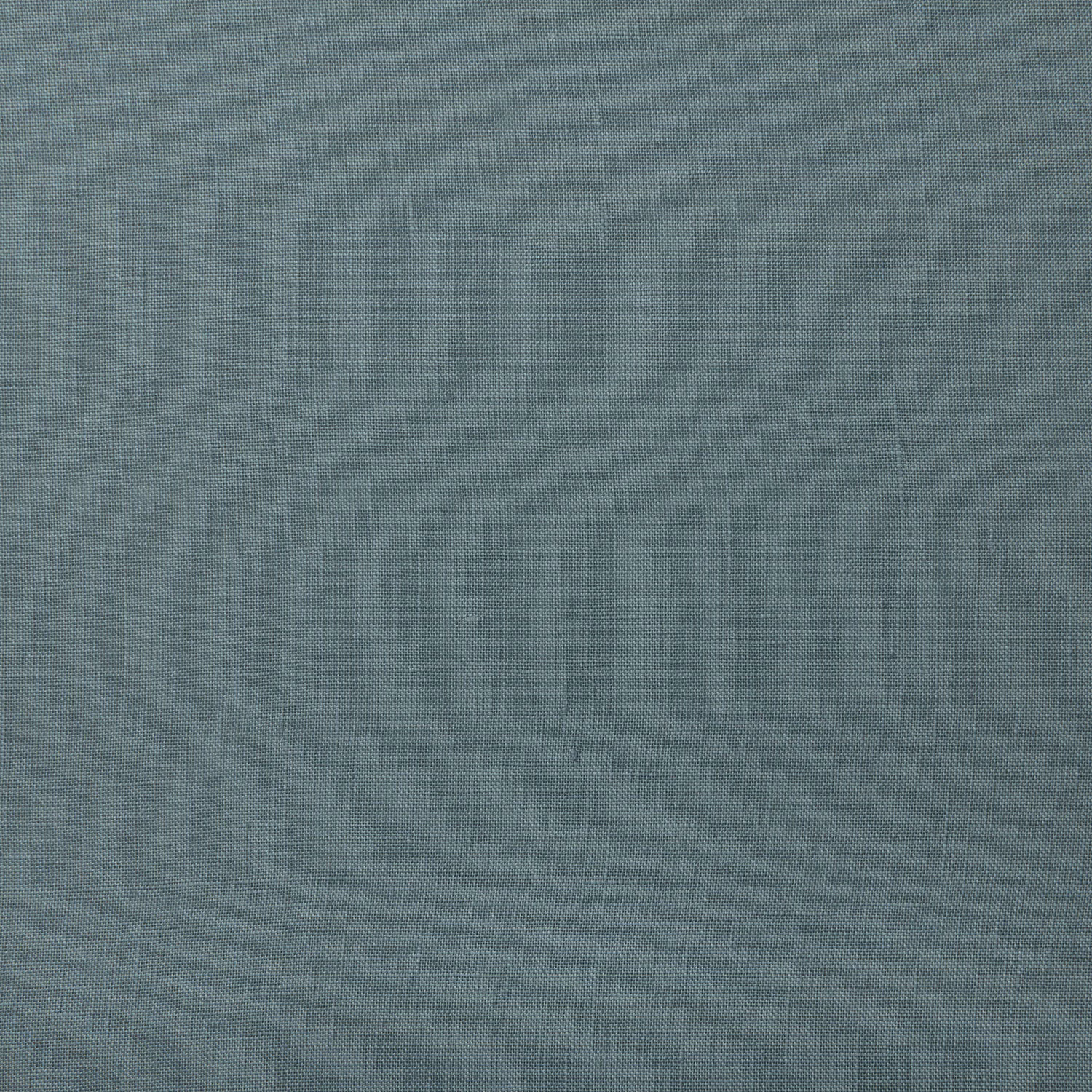 Close-up of muted blue-grey teal linen with a fine plain weave
