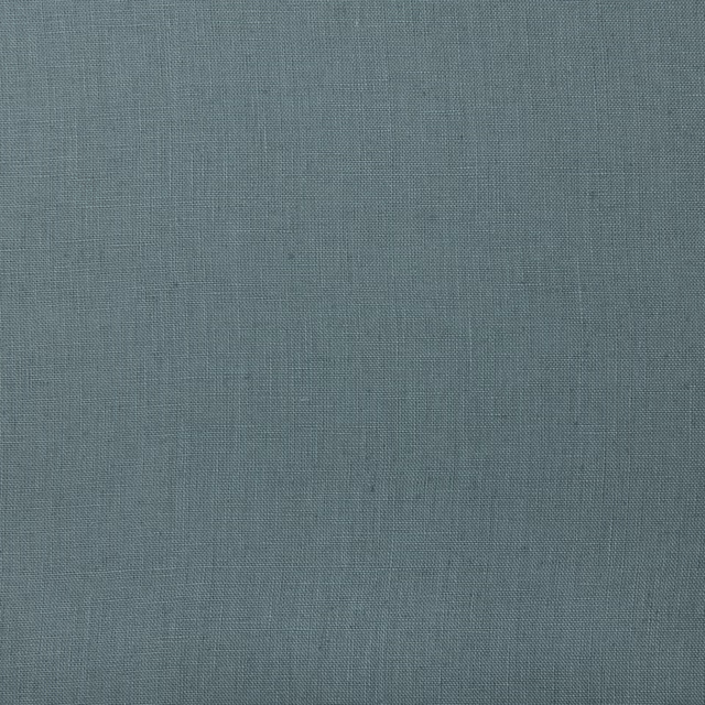 Close-up of muted blue-grey teal linen with a fine plain weave