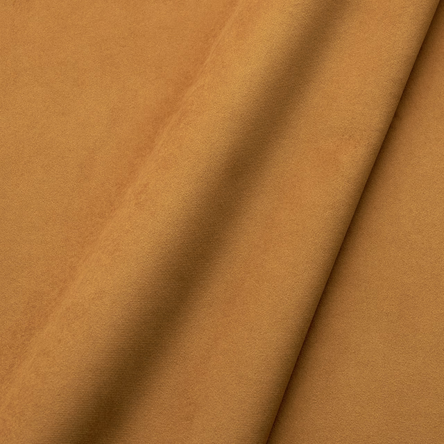 Warm ochre-gold velvet with plush directional nap and soft amber highlights