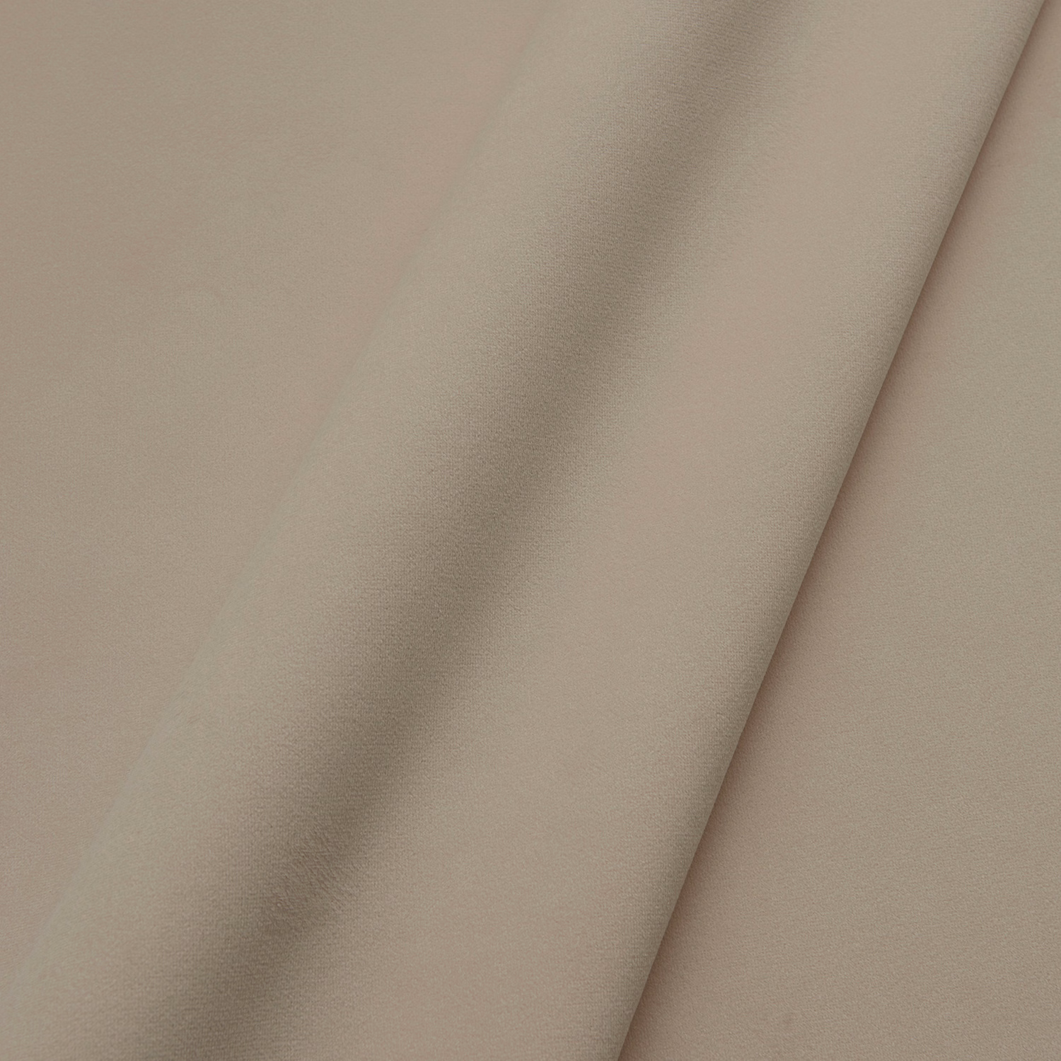 Warm mushroom-taupe velvet swatch with soft directional pile and shaded folded surface
