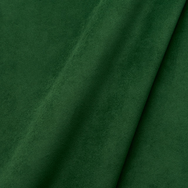 Deep spruce green plain velvet showing soft pile variation across a folded swatch