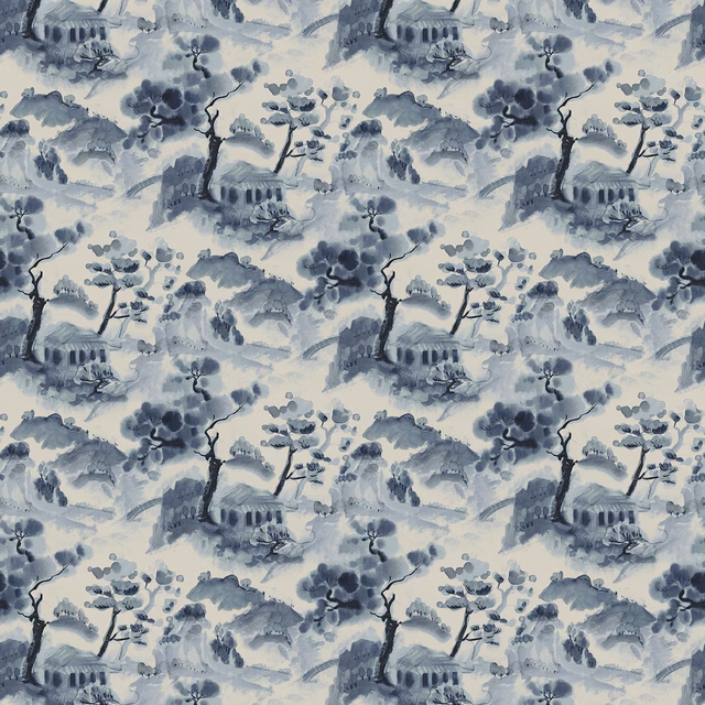 Mountain Retreat Ink fabric