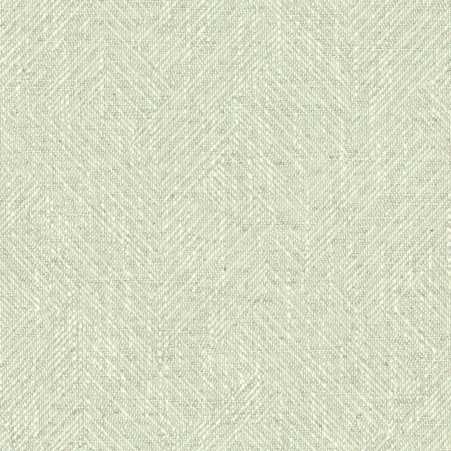 Pale celadon woven fabric with a softly mottled, fine lattice texture