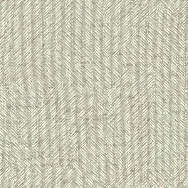 Pale feather grey upholstery with a softly textured small chevron weave