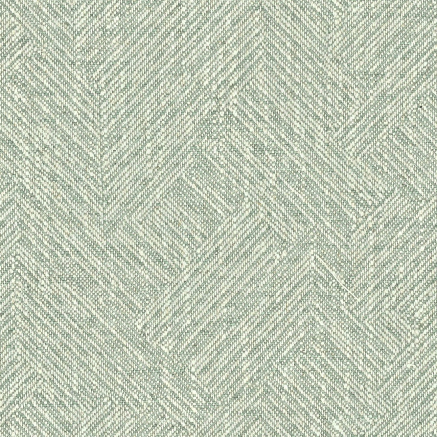 Pale lagoon aqua-green herringbone weave with softly flecked, tactile texture